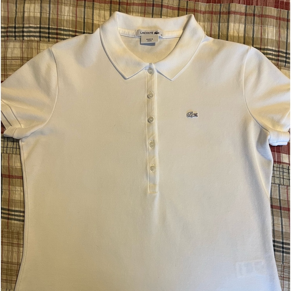 Women’s Lacoste Polo - White